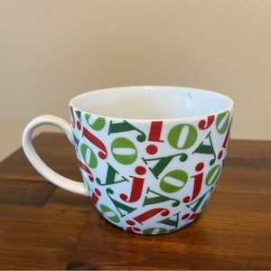 Crate & Barrel JOY Holiday Mug